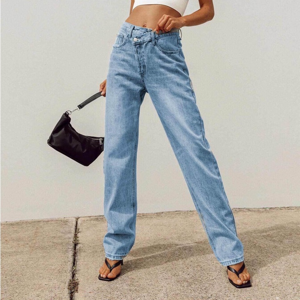 Princess Polly Asymmetrical Jeans